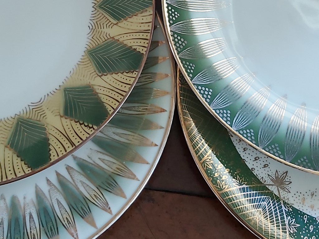 Set of 4 Vintage Bavarian Winterling Plates