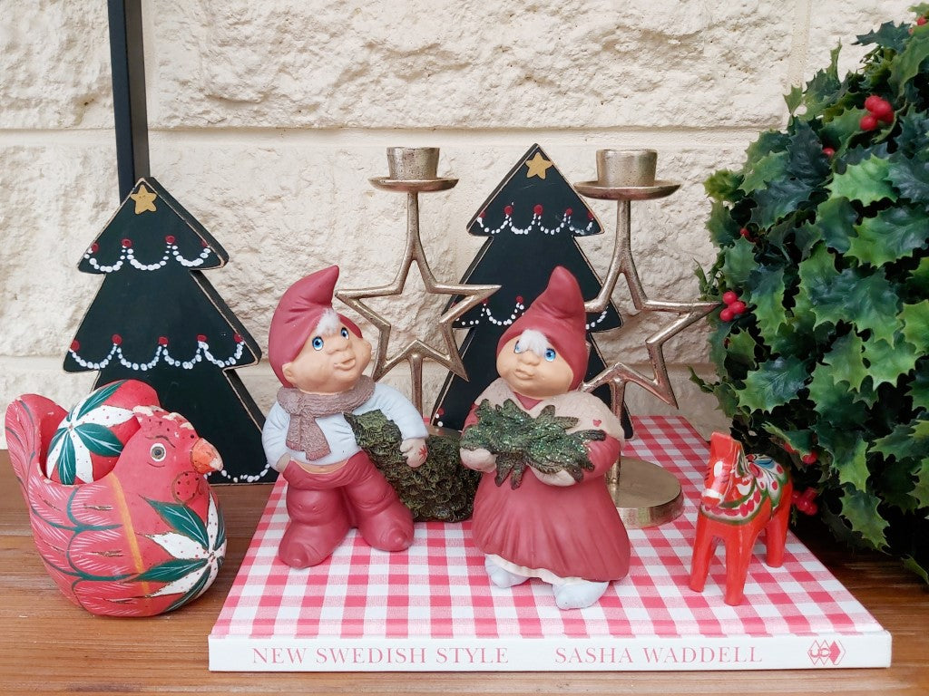Trip Trap Maiken and Marcus Christmas Pixie Figurines