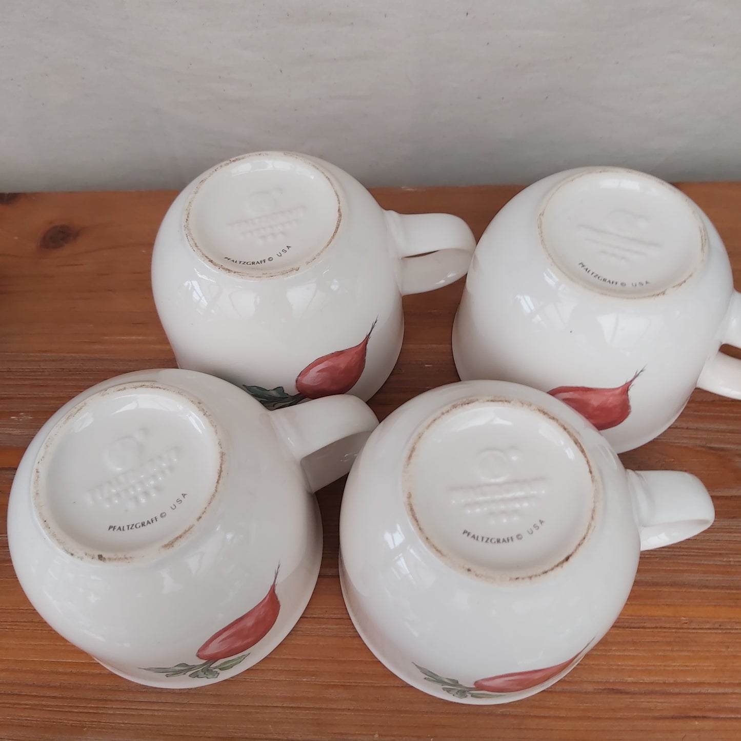 Pfaltzgraff Summer Garden Coffee Cups Set of 4