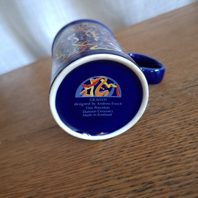 Dunoon Ceramic Graffiti Mug by Andrew Enoch Rare Design