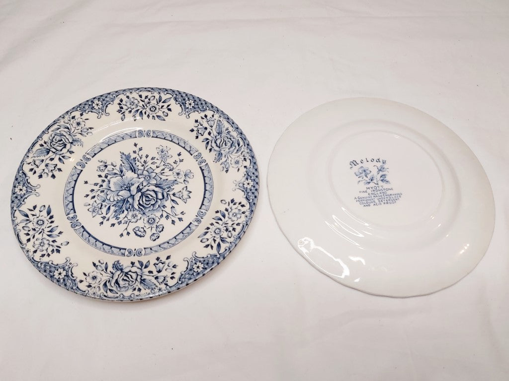 Pair of Blue & White Side Plates