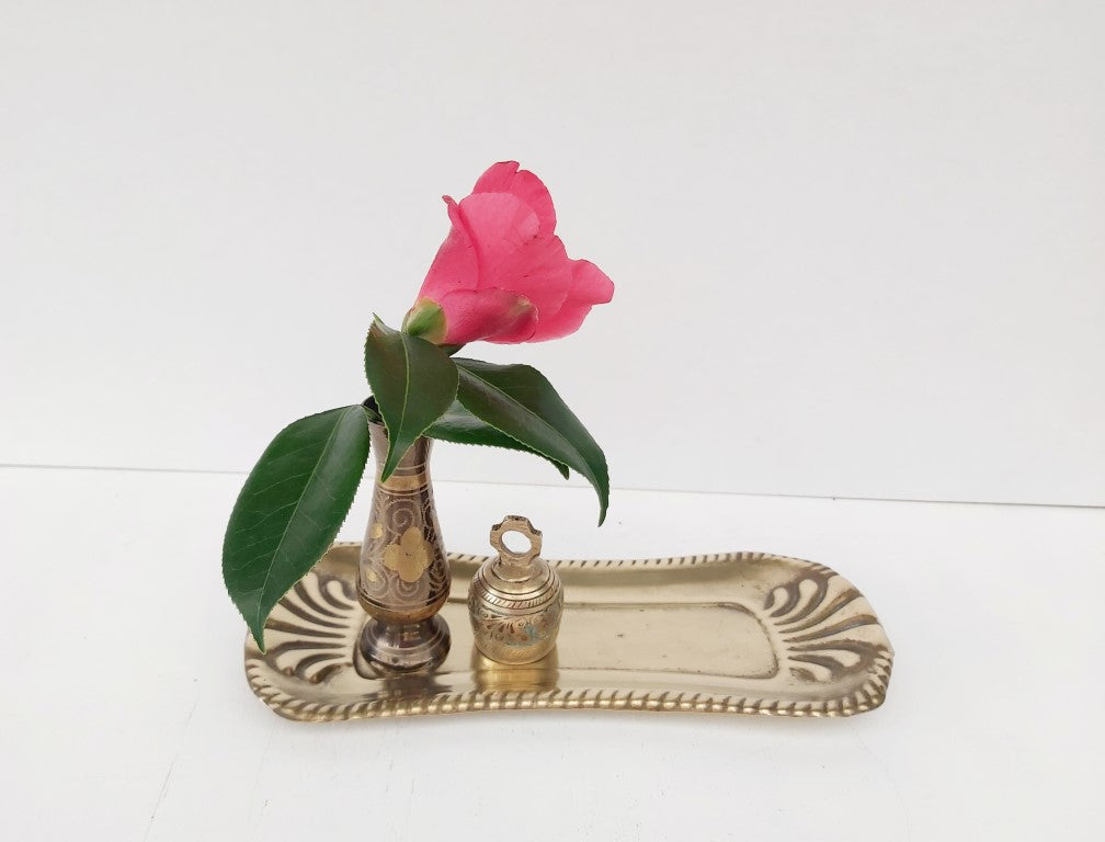 Vintage Brass Engraved Bell