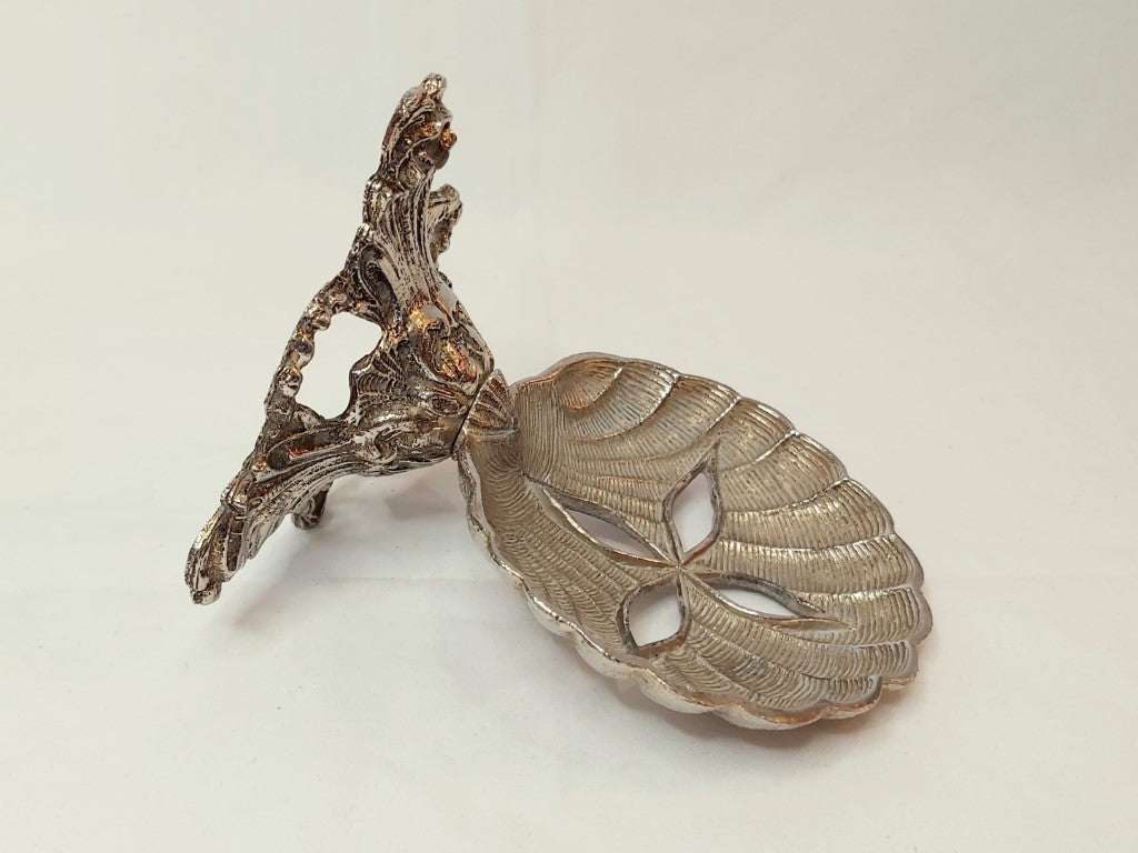 Vintage Pewter Wall Hung Shell Soap Dish