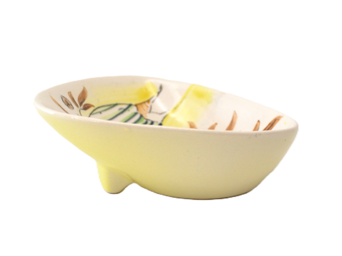 MCM Handpainted Mushroom Dish