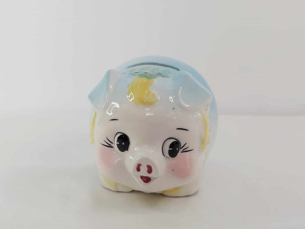 Vintage 50's Westpac Japan Ceramic Piggy Bank