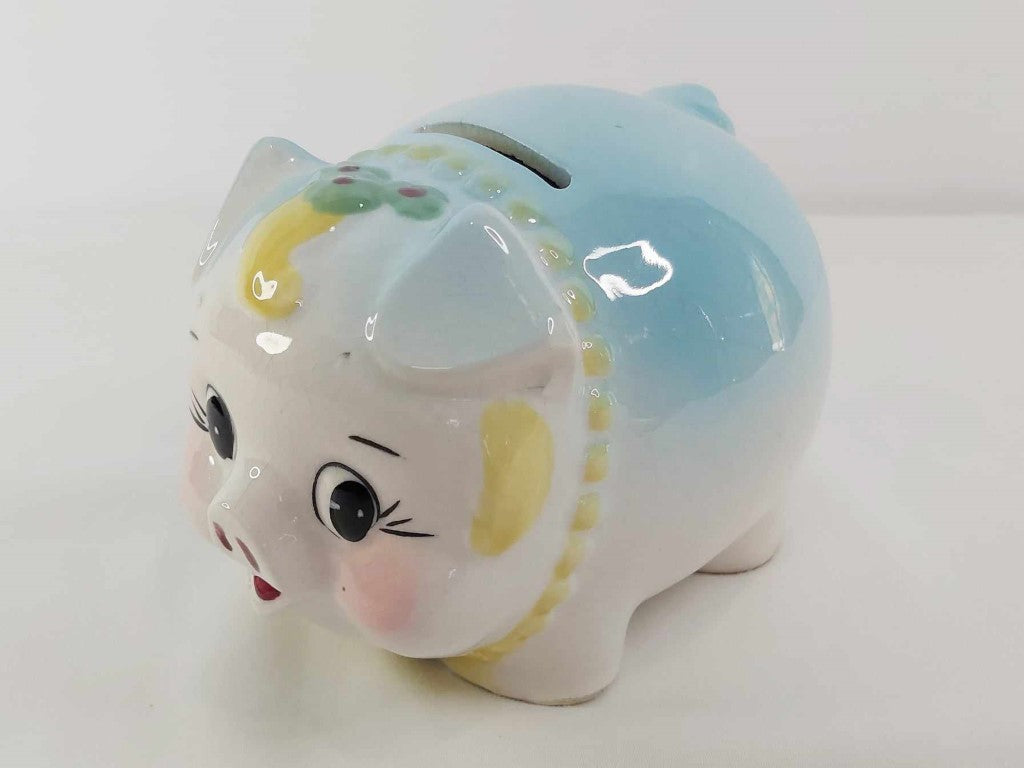 Vintage 50's Westpac Japan Ceramic Piggy Bank