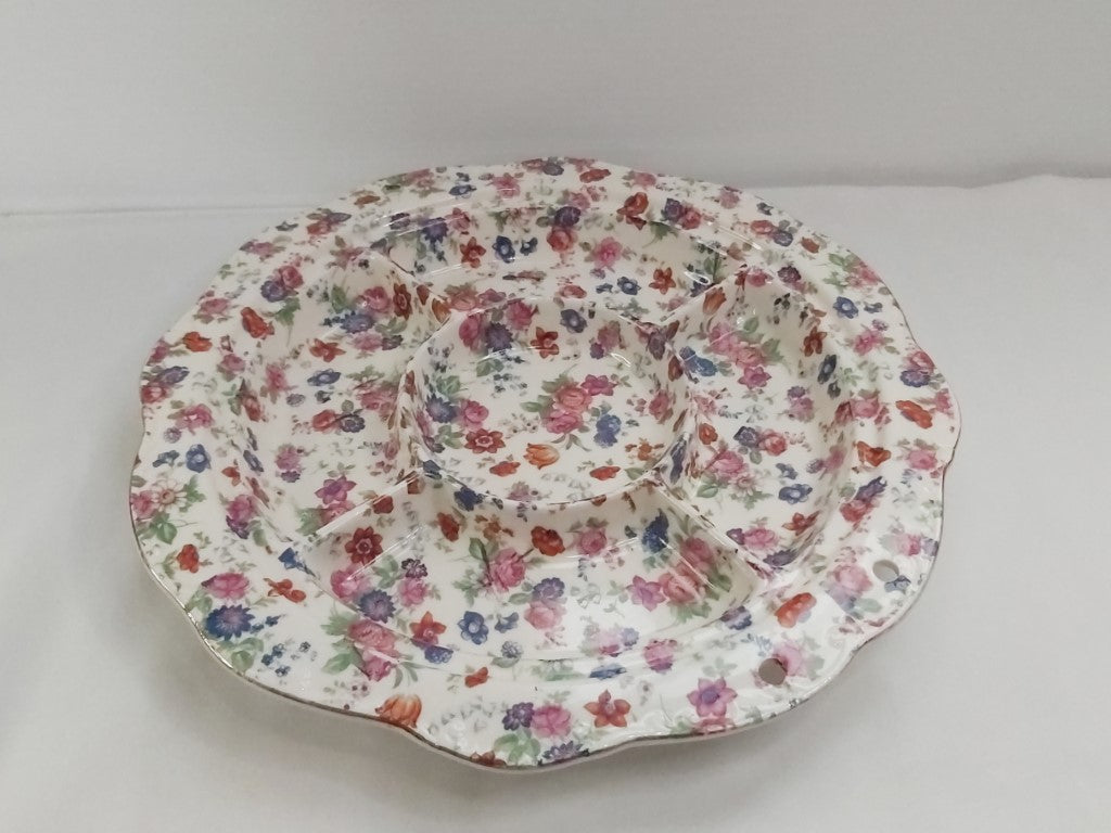Chintz 5 Part Ceramic Serving Platter