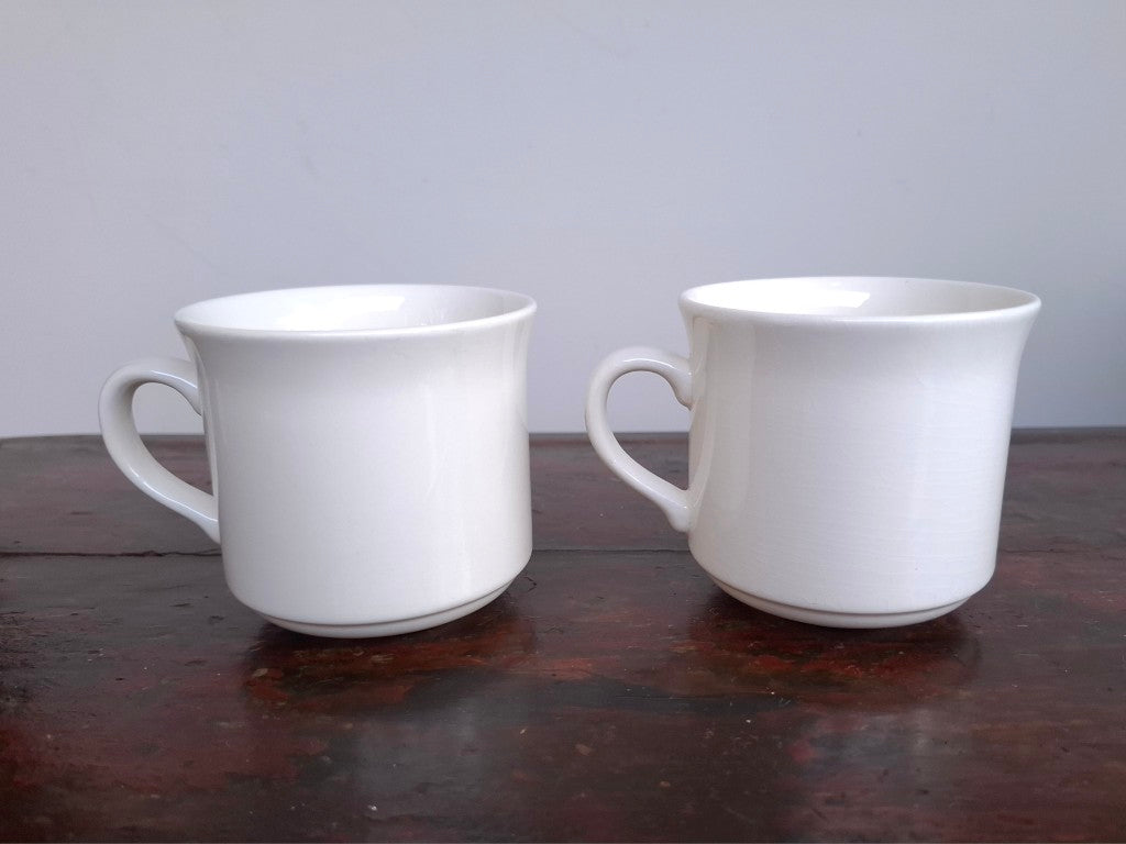 Pair of Crown Lynn Blue Hazelwood Cups