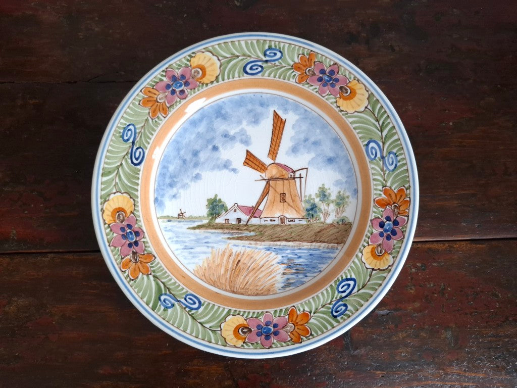 Colourful Signed DP Delft Wall Plate