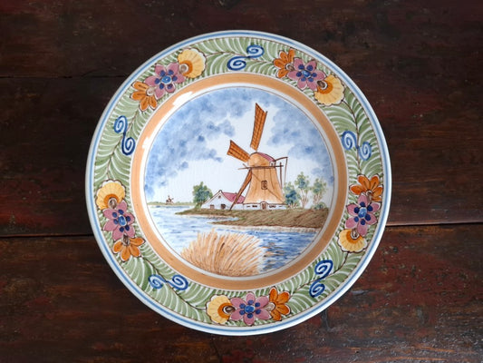 Colourful Signed DP Delft Wall Plate