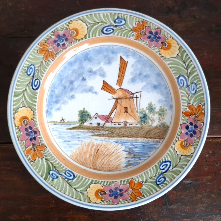 Colourful Signed DP Delft Wall Plate