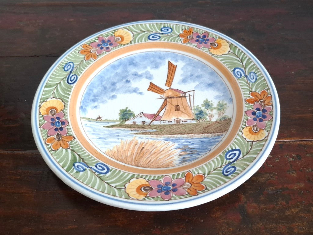 Colourful Signed DP Delft Wall Plate