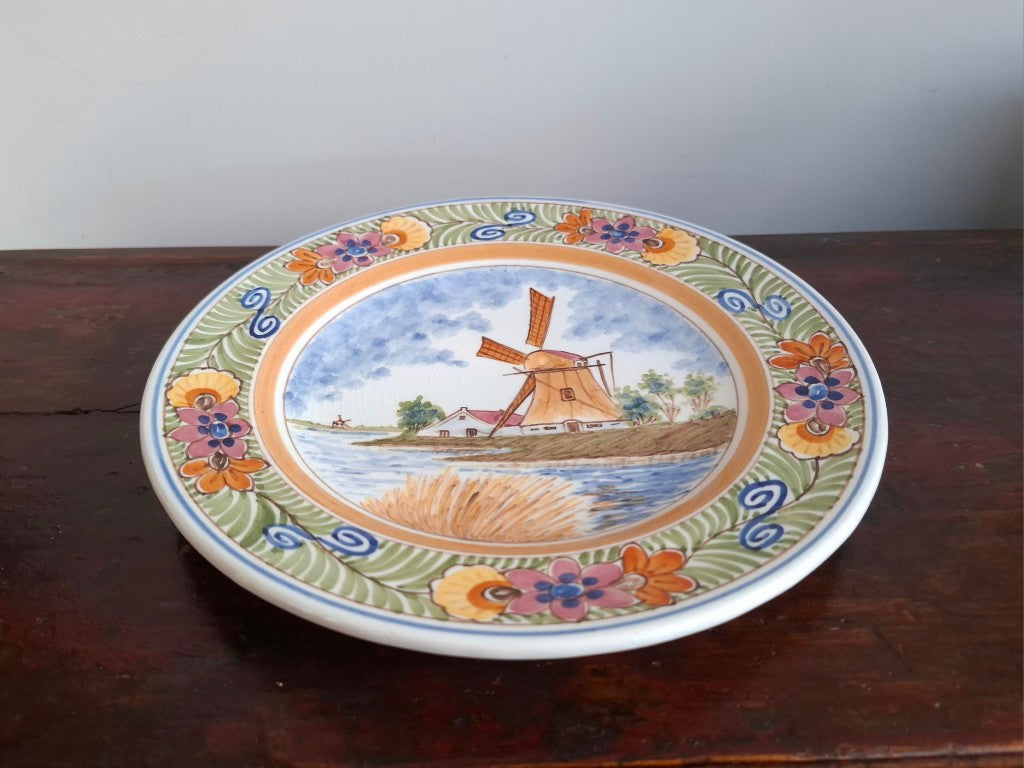 Colourful Signed DP Delft Wall Plate