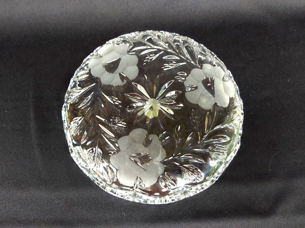 Dresden Crystal Trinket / Sweets Dish