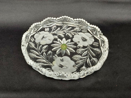 Dresden Crystal Trinket / Sweets Dish