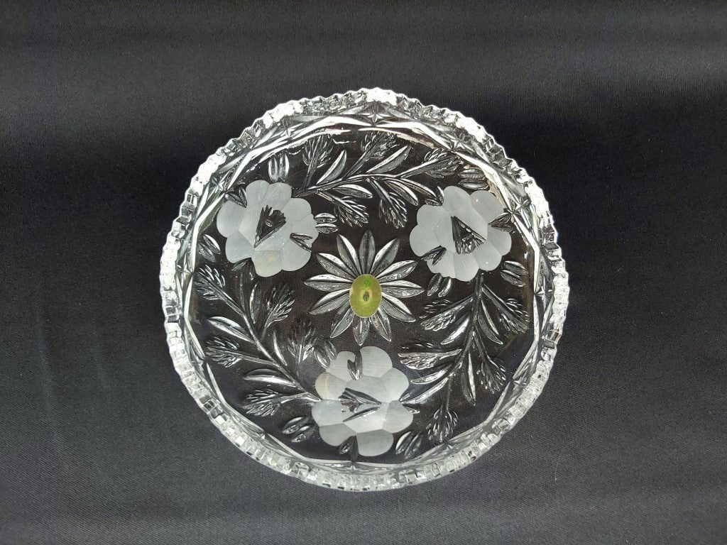 Dresden Crystal Trinket / Sweets Dish