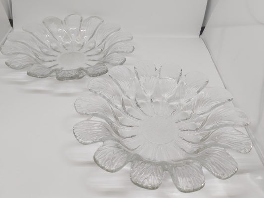 2 Vintage Holmegaard of Copenhagen Daisy Flower Bowls