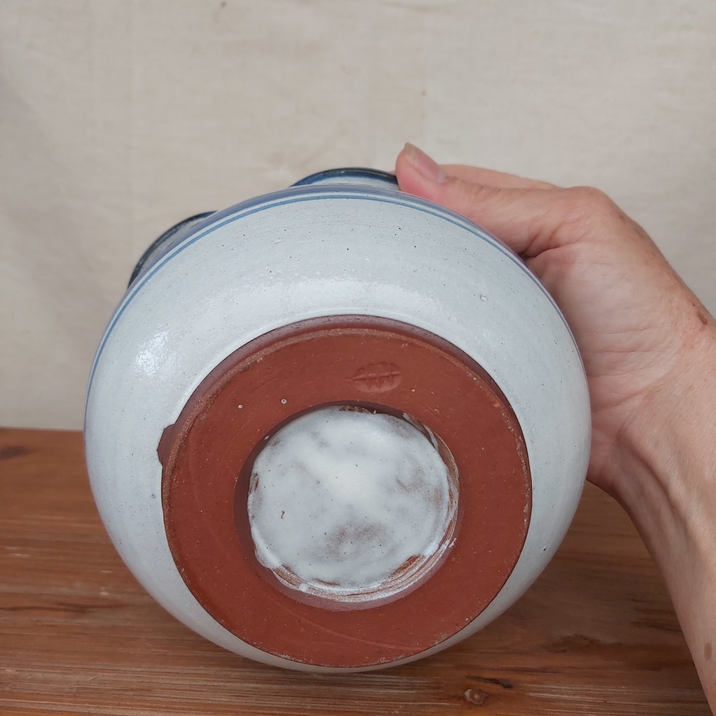 Vintage Honor Hussey Studio Pottery Floral Planter