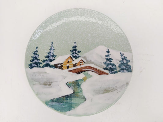Italian Winter Scene Decorative Plate