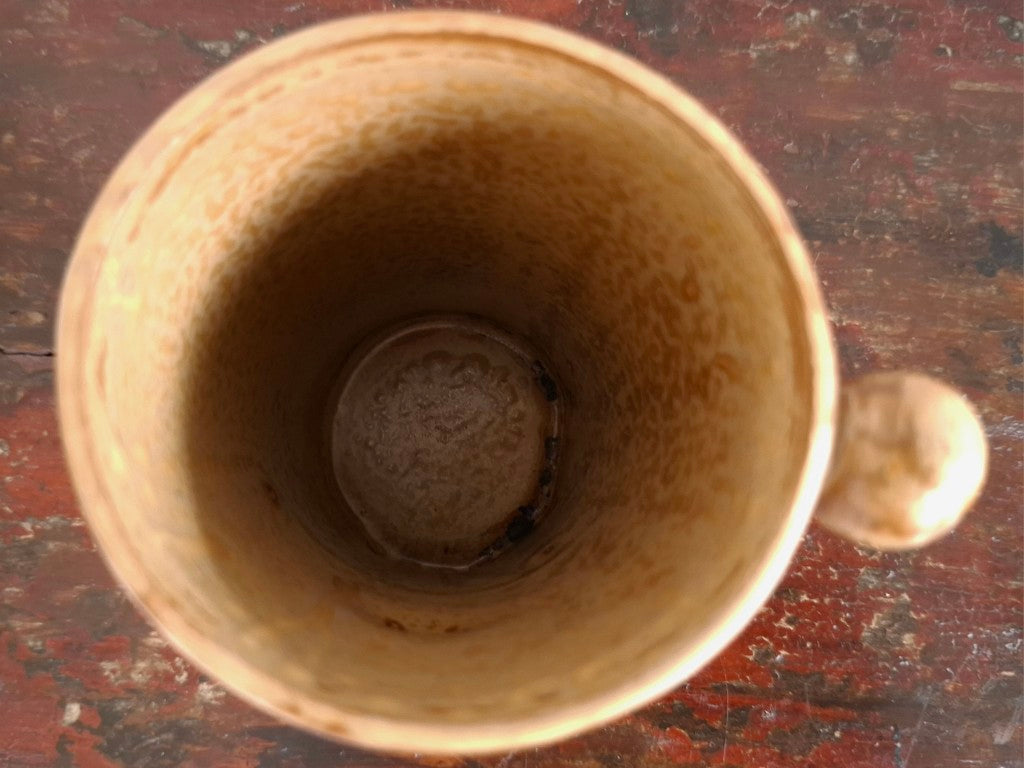Vintage Japanese Lion Stoneware Mug – 1960s–70s