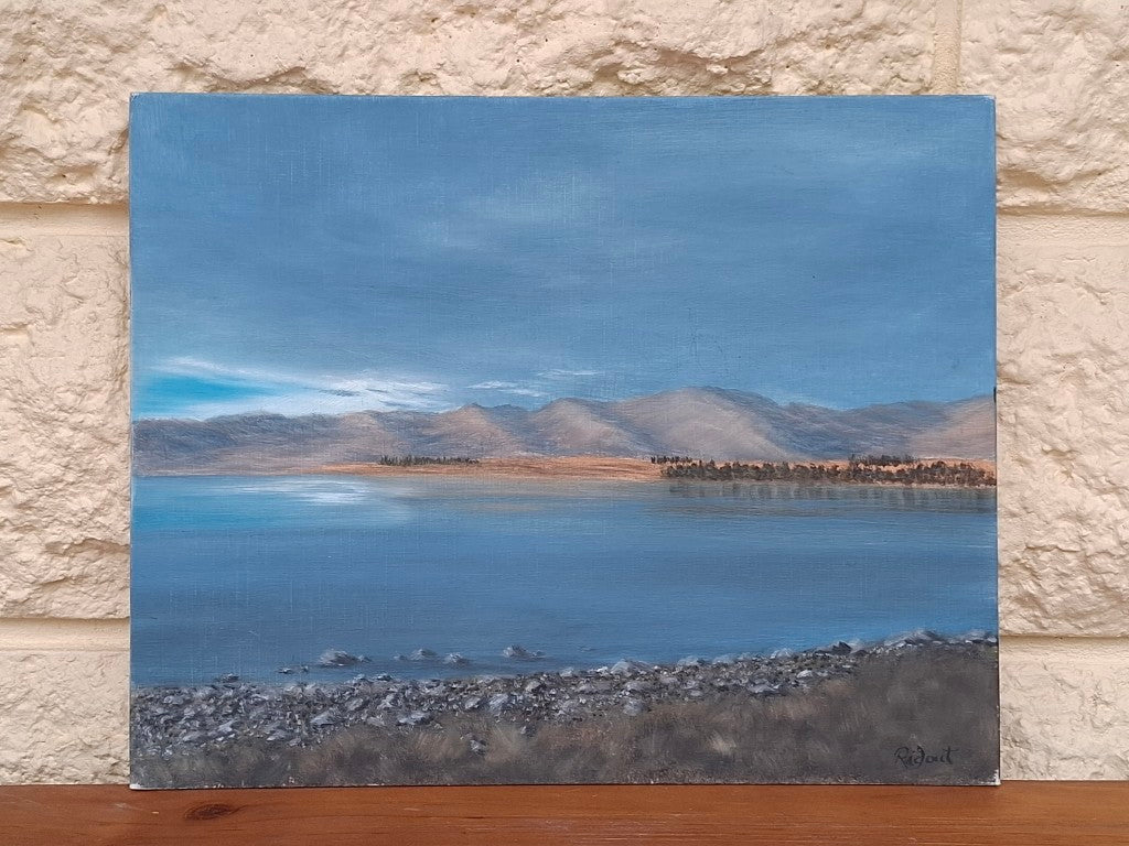 Painting of Lake Tekapo Signed Ridout