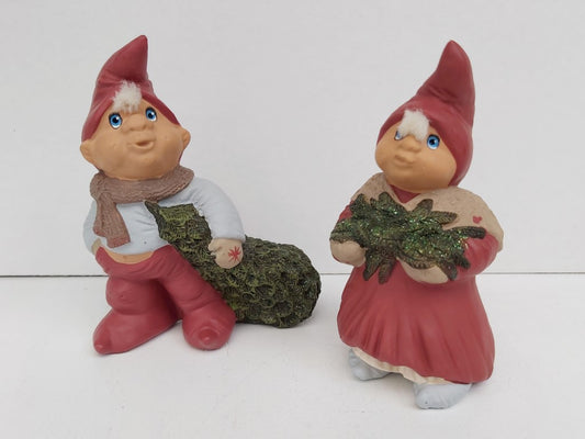 Trip Trap Maiken and Marcus Christmas Pixie Figurines