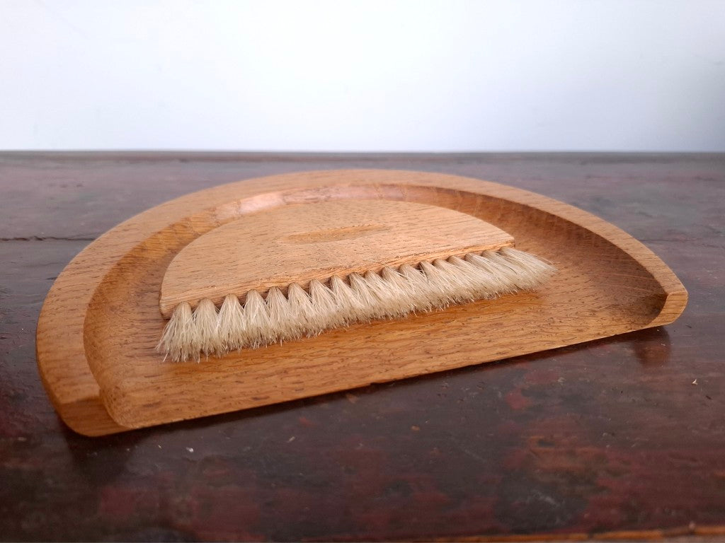 Wood Crumb Brush and Tray
