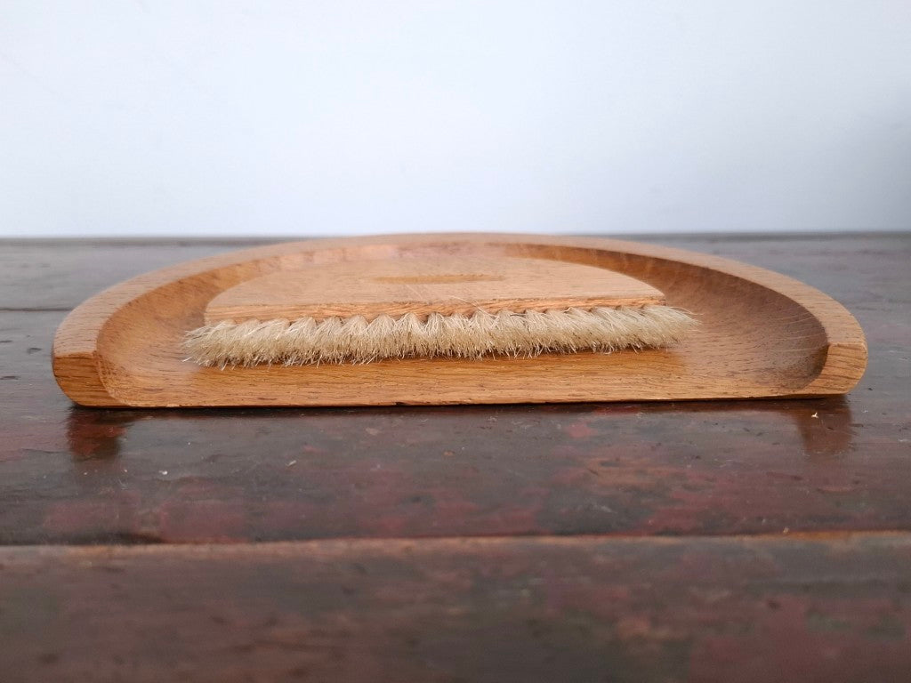 Wood Crumb Brush and Tray