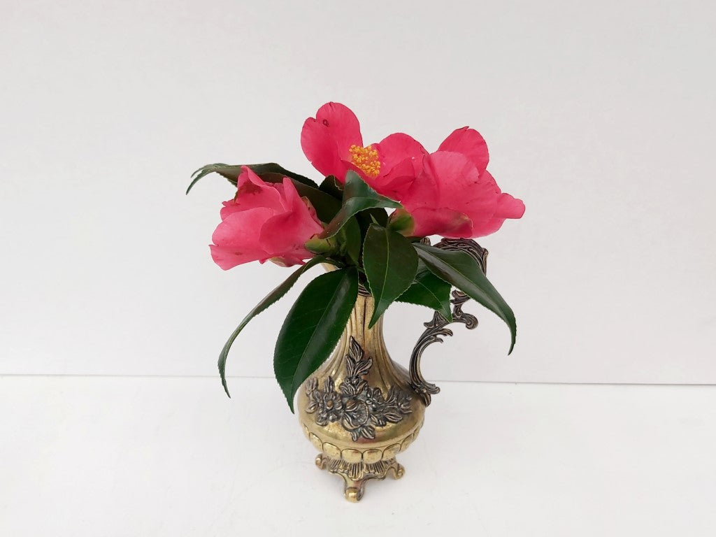 Ornate Italian Brass Pitcher / Vase