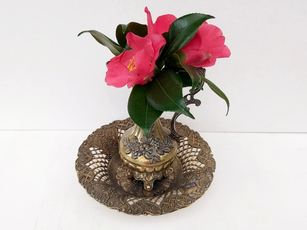 Ornate Italian Brass Pitcher / Vase