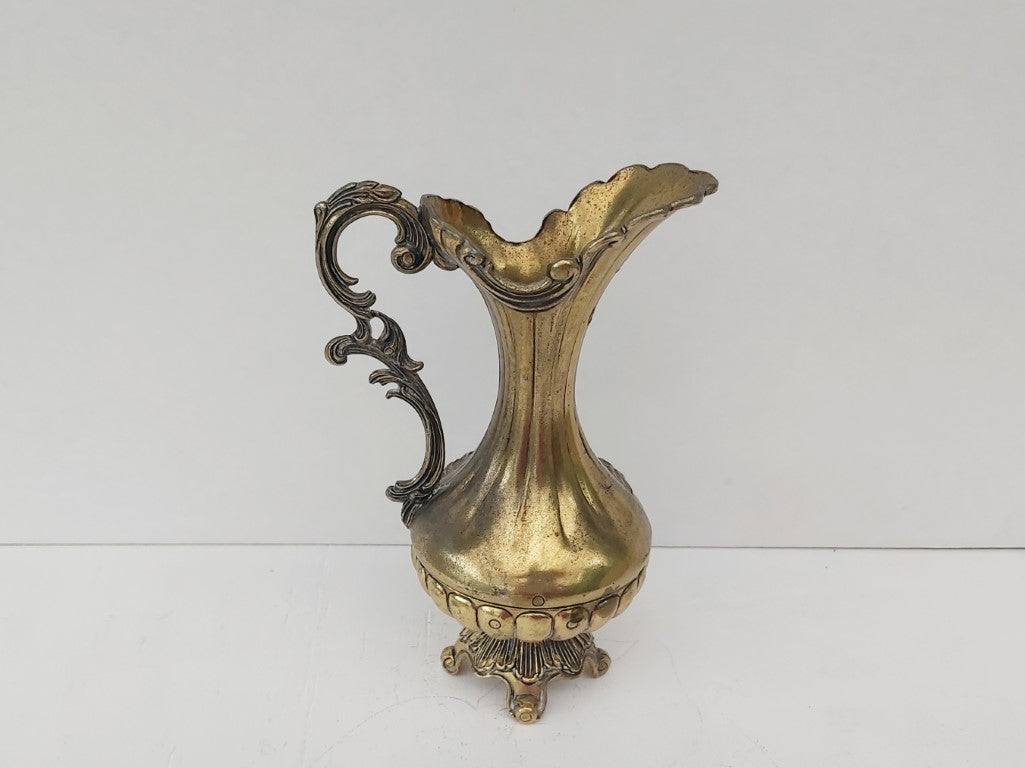 Ornate Italian Brass Pitcher / Vase