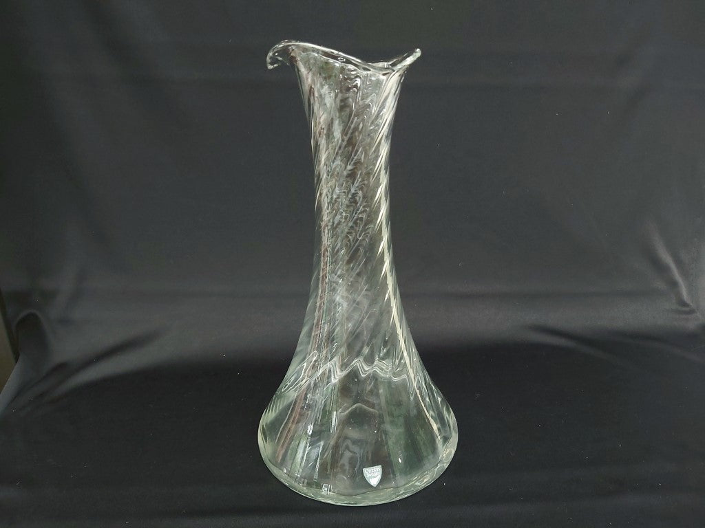 Orrefors Sweden Helena Optic Spiral Wine Carafe