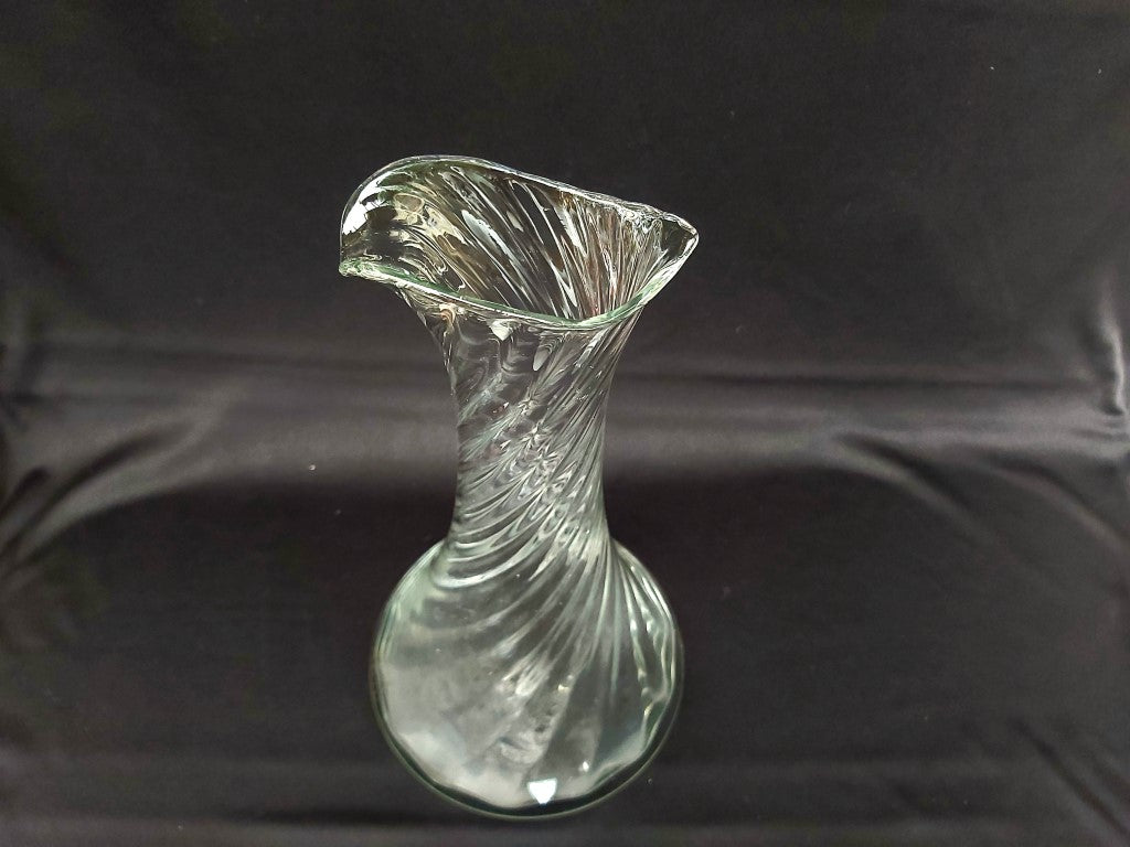 Orrefors Sweden Helena Optic Spiral Wine Carafe
