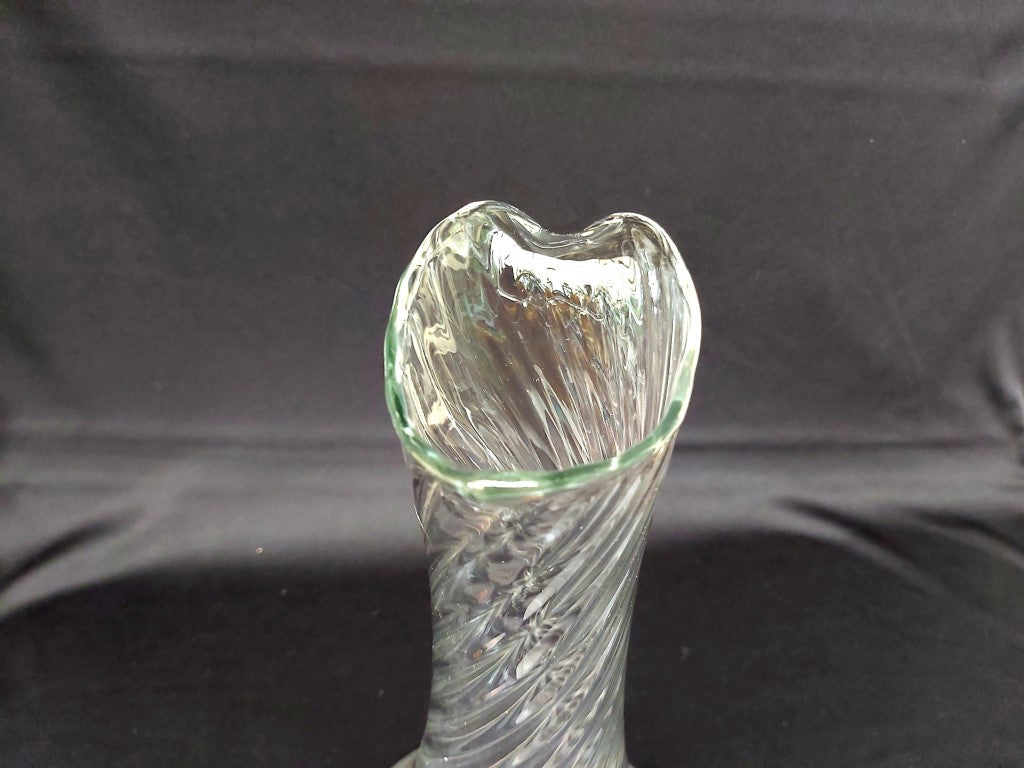 Orrefors Sweden Helena Optic Spiral Wine Carafe