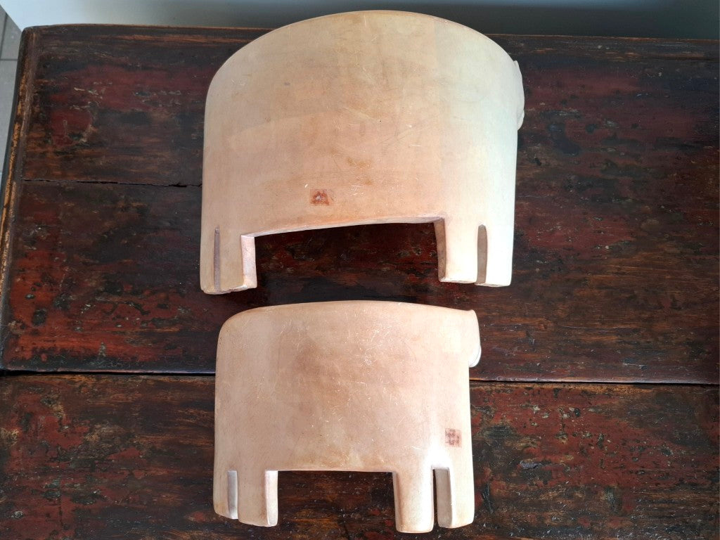 South African Carved Alabaster Stone Cows