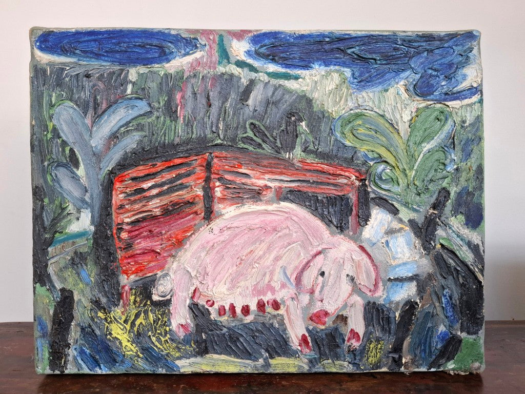 Pig Painting by M P Willis