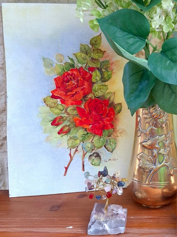 Sweet Red Roses Painting by G Mills