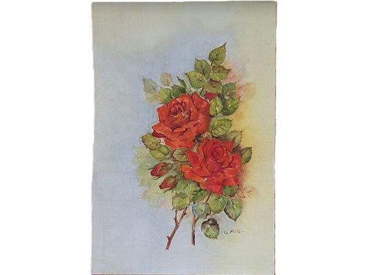 Sweet Red Roses Painting by G Mills