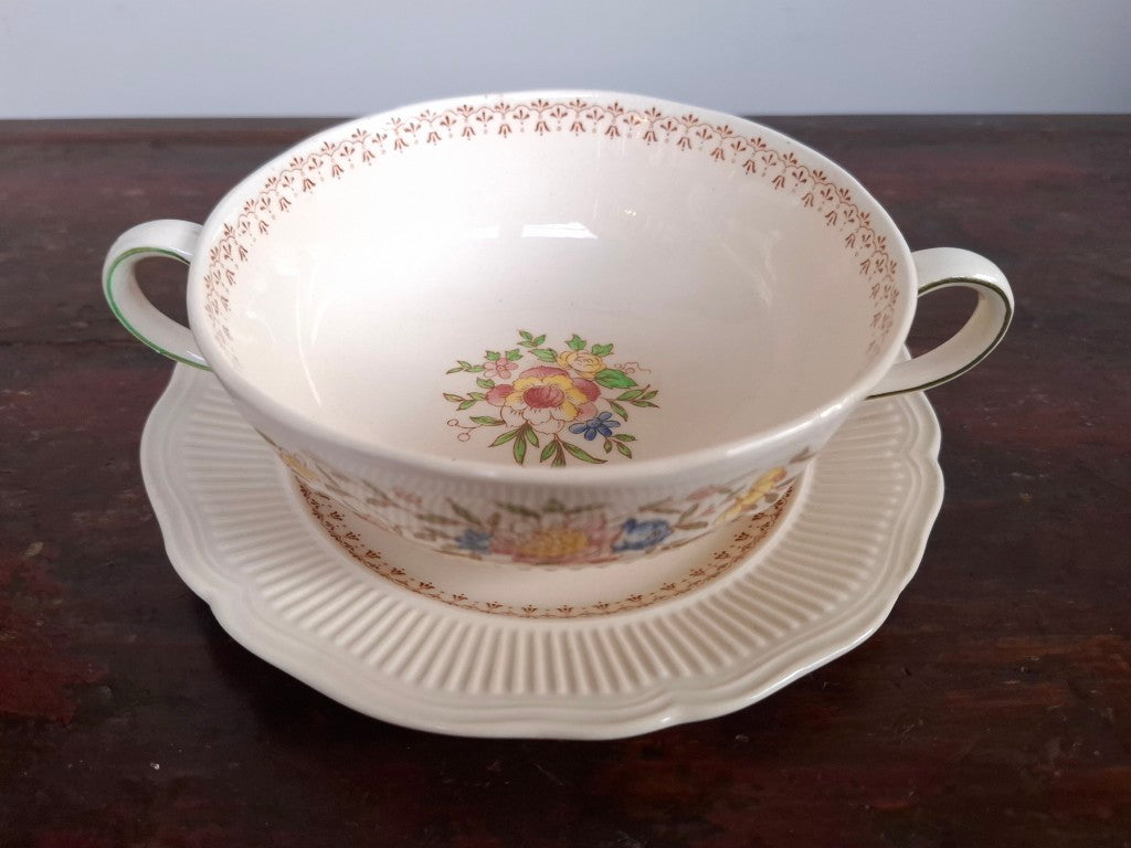 Royal Doulton The Medford Cream Soup Bowl and Side Plate