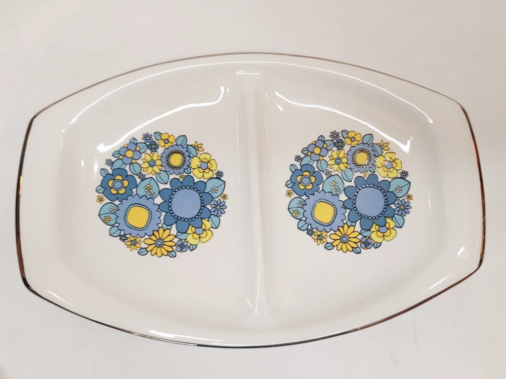 Retro Floral 2 Part Serving Dish Royal Winton Grimwades