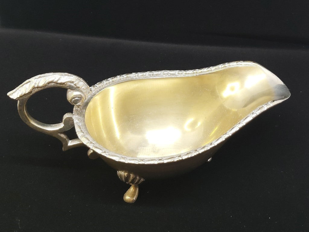Ornate Heavy Vintage EPNS Gravy / Sauce Boat