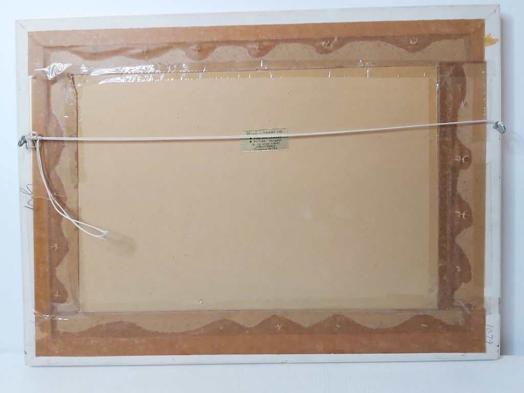 Vibrant Mid Century NZ Oil Painting in Original Frame