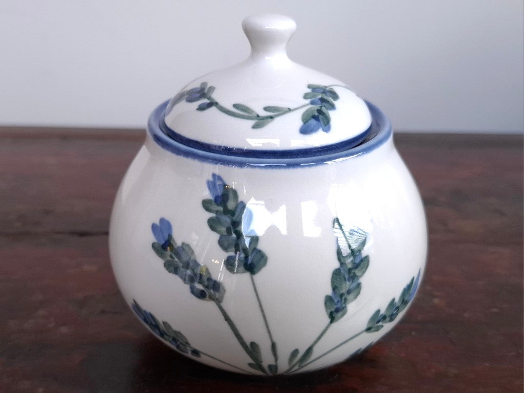 Temuka Pottery Lavender Sugar Bowl