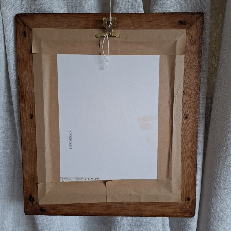 Framed Rabbit Pencil Drawing Signed Monica Davies 1978