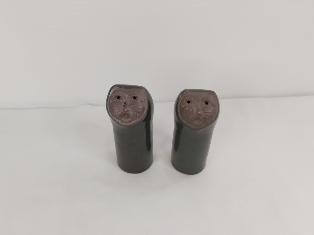 Japanese MCM Cat Salt & Pepper Shakers