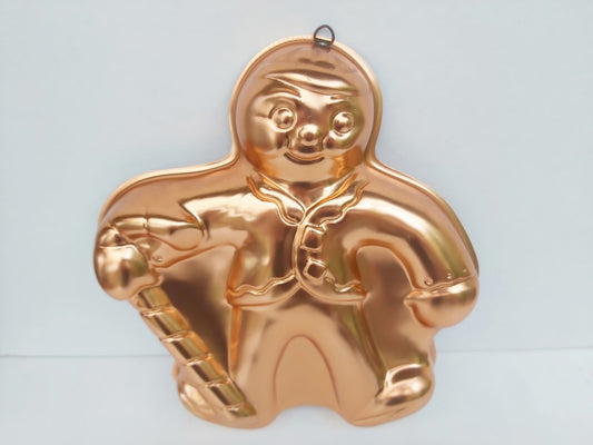 Gingerbread Man Copper Baking Mould Tin
