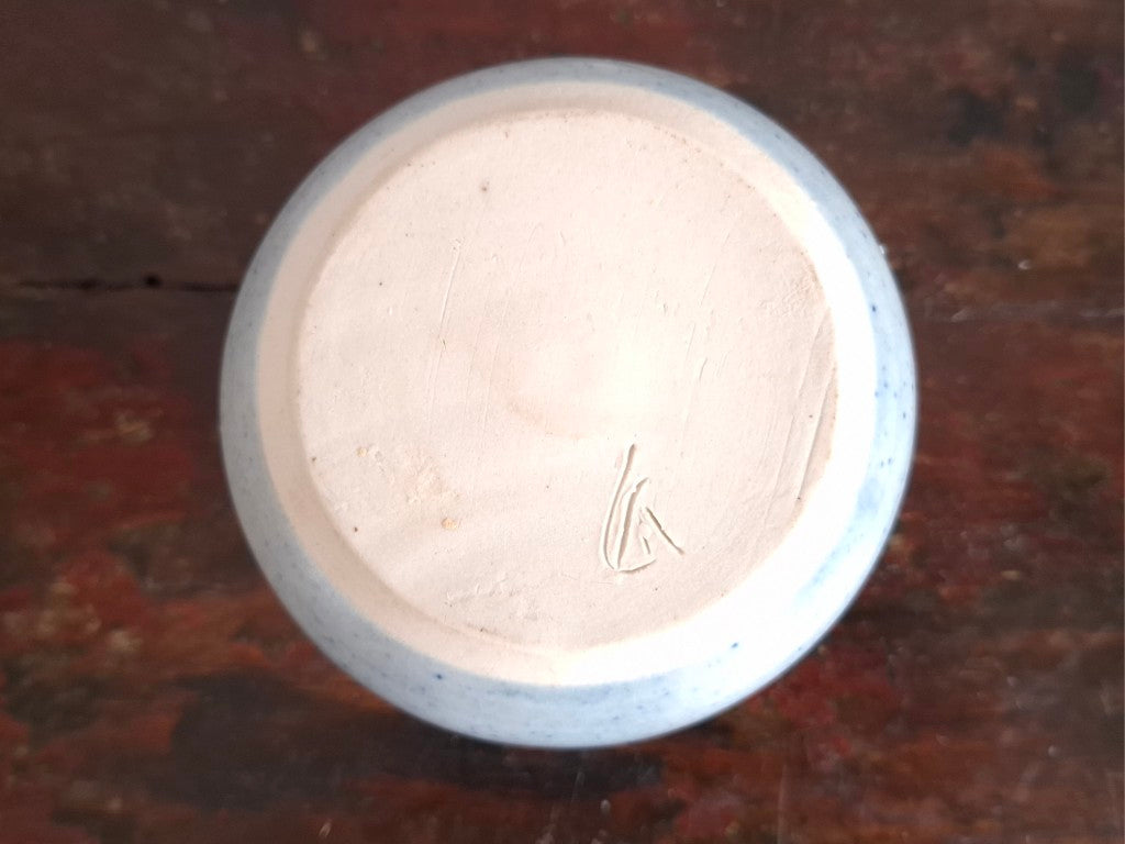 Double Ruffle Rim Pottery Pot