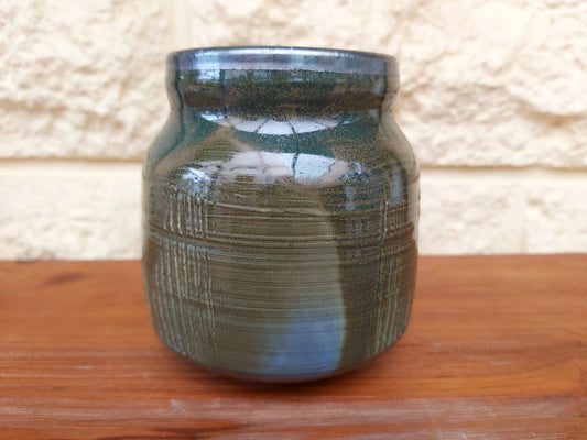 Green Palladium Glazed Jar