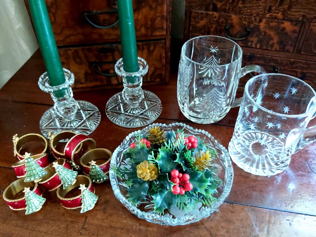 Mikasa Crystal Christmas Mug / Tankard