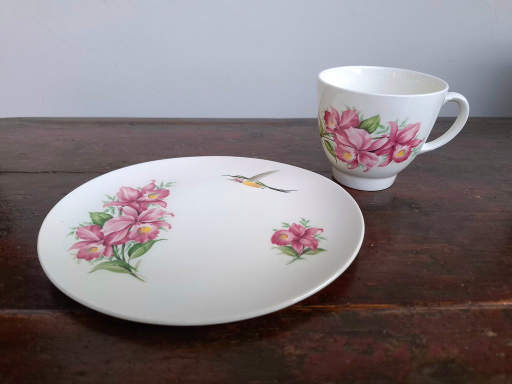 Wood & Sons Hummingbird Tea Cup & Plate